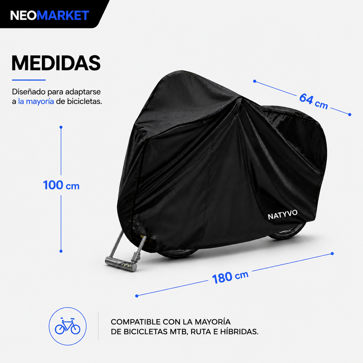 Pijama para Bicicleta Funda Cobertor Impermeable Antirrobo Plus - Imagen 2