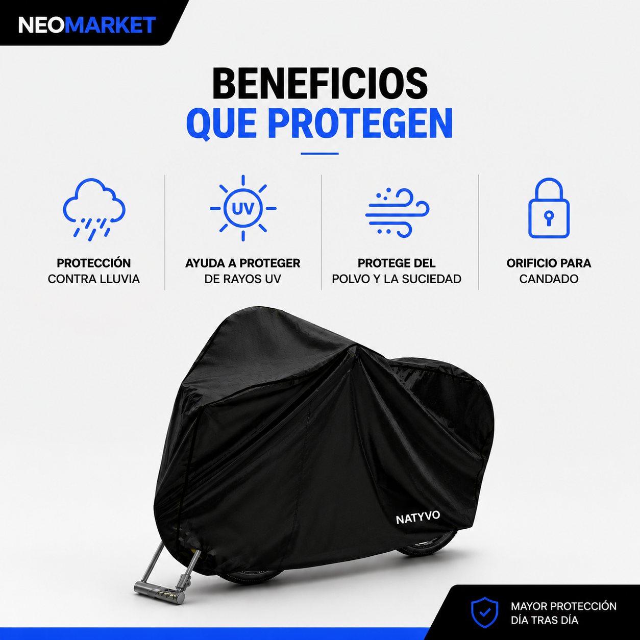 Pijama para Bicicleta Funda Cobertor Impermeable Antirrobo Plus - Imagen 3
