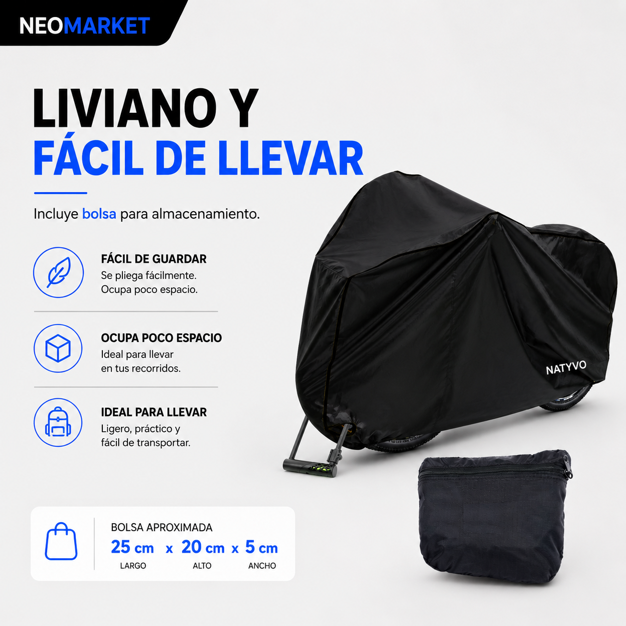 Pijama para Bicicleta Funda Cobertor Impermeable Antirrobo Plus - Imagen 4