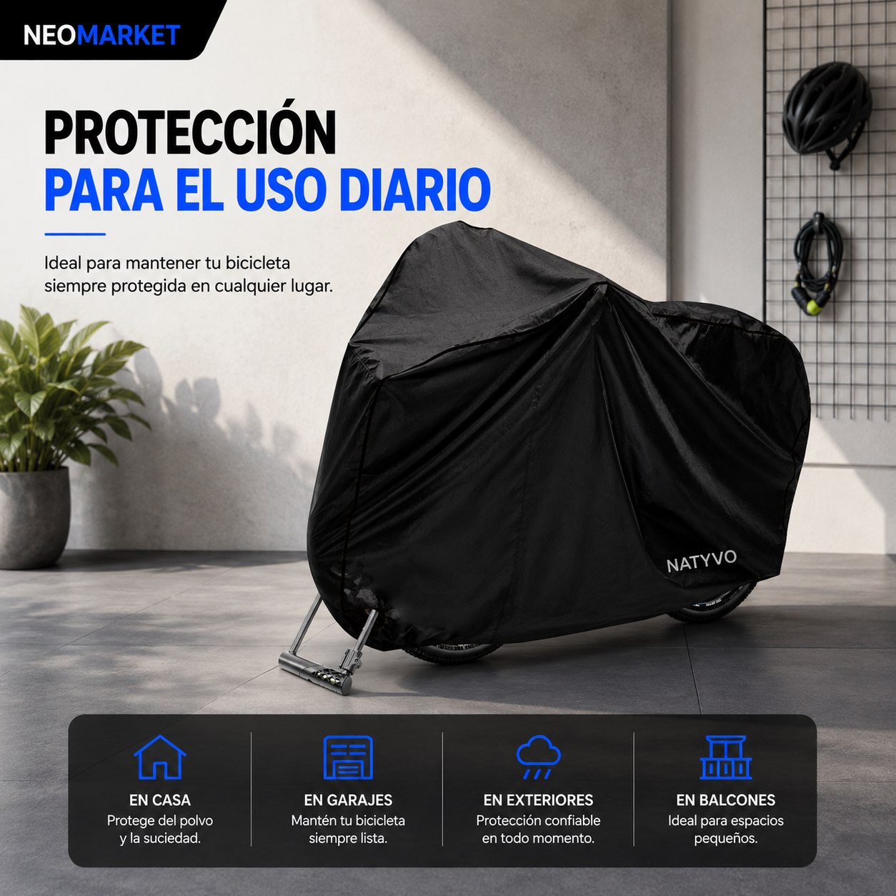 Pijama para Bicicleta Funda Cobertor Impermeable Antirrobo Plus - Imagen 5