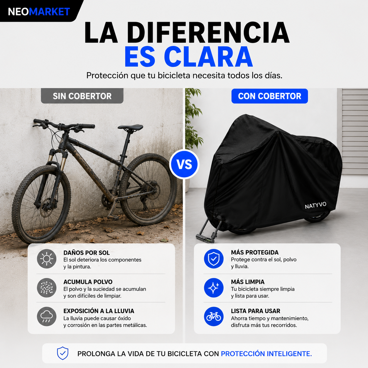 Pijama para Bicicleta Funda Cobertor Impermeable Antirrobo Plus - Imagen 6